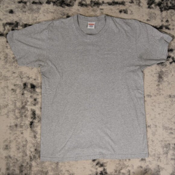 Vintage 2000s Supreme Grey Blank T-Shirt - Picture 1 of 3